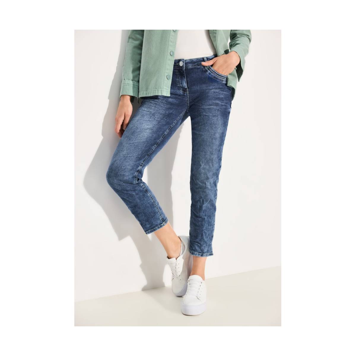 CECIL  broeken jeans -  model b378085 - Dameskleding broeken jeans