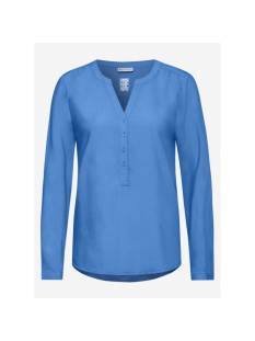 STREET ONE  bloezen blauw -  model a343792 - Dameskleding bloezen blauw