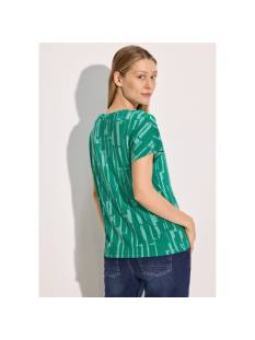 CECIL  t shirts groen/color -  model b321924 - Dameskleding t shirts groen