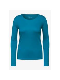 CECIL  t shirts blauw -  model b322077 - Dameskleding t shirts blauw