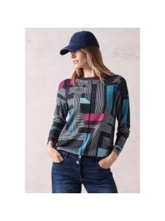 CECIL t-shirt CECIL  t shirts donker blauw/multi