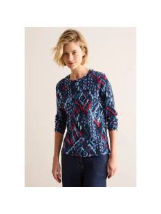 CECIL t-shirt CECIL  t shirts donker blauw/multi