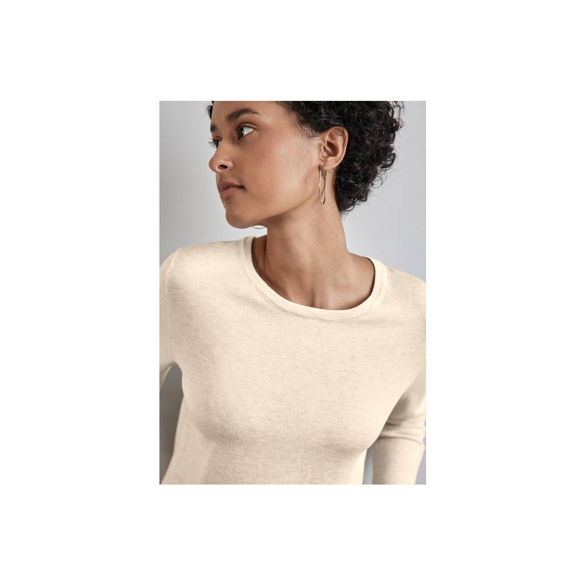 STREET ONE  tricot pull's en gilets licht beige -  model a302770 - Dameskleding tricot pull's en gilets beige