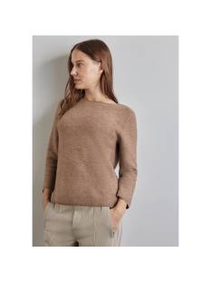 STREET ONE  tricot pull's en gilets donker beige/color