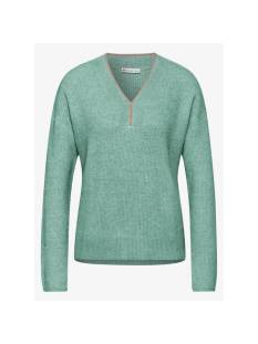 STREET ONE  tricot pull's en gilets licht groen/color -  model a303085 - Dameskleding tricot pull's en gilets groen