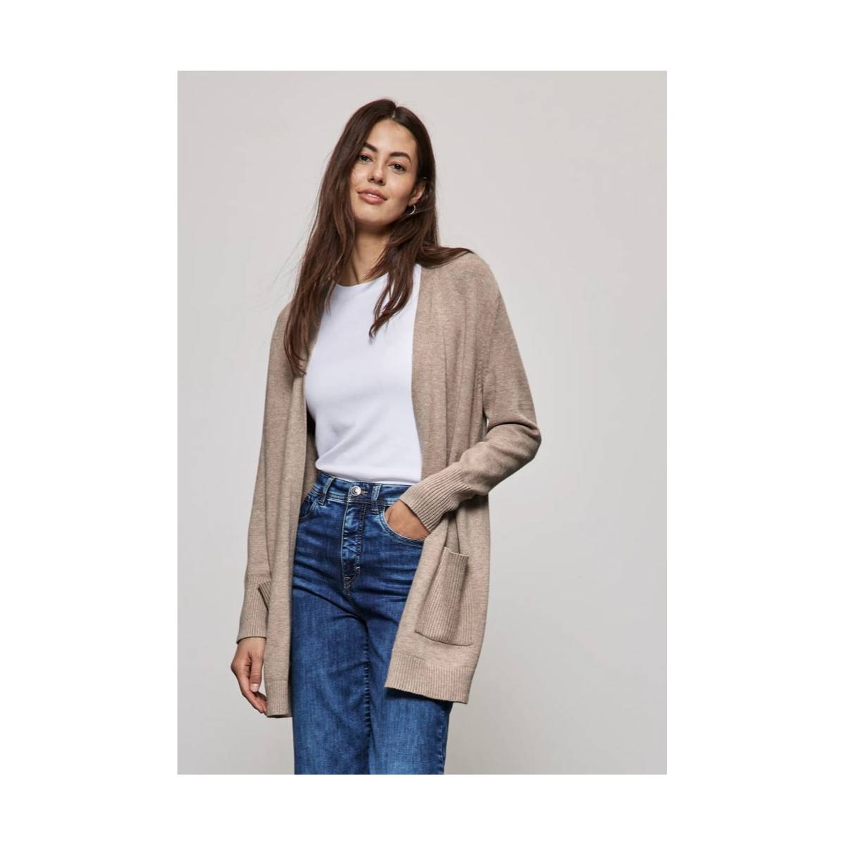 STREET ONE  tricot pull's en gilets beige/color -  model a253788 - Dameskleding tricot pull's en gilets beige