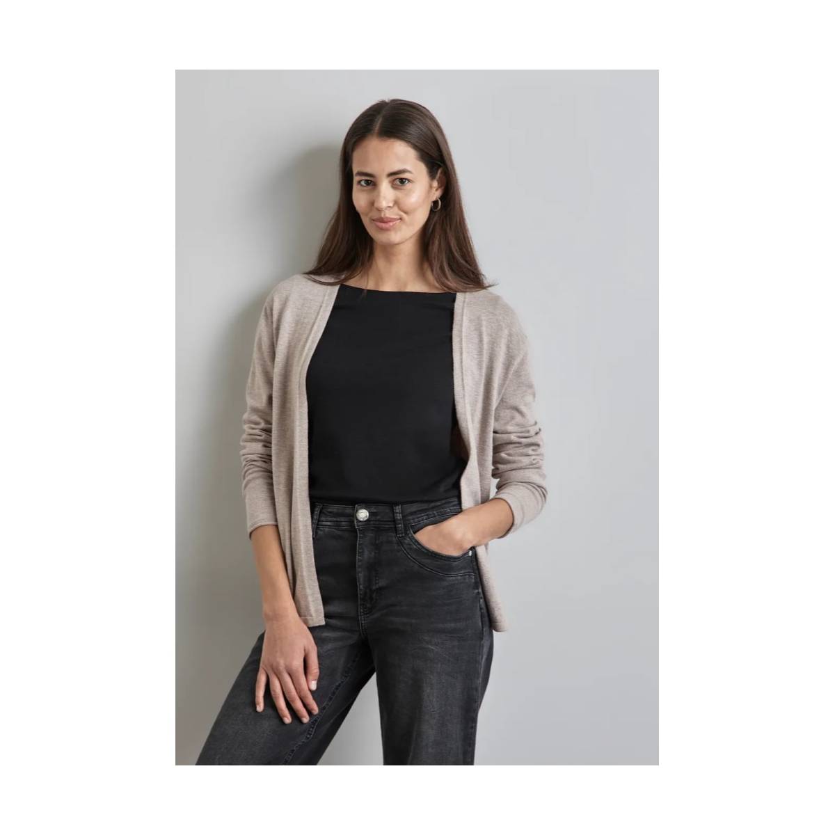 STREET ONE  tricot pull's en gilets beige -  model a253873 - Dameskleding tricot pull's en gilets beige