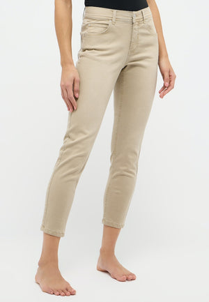 Jeansbroek Kort Beige