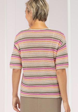 Tricot Pull Rood/multi