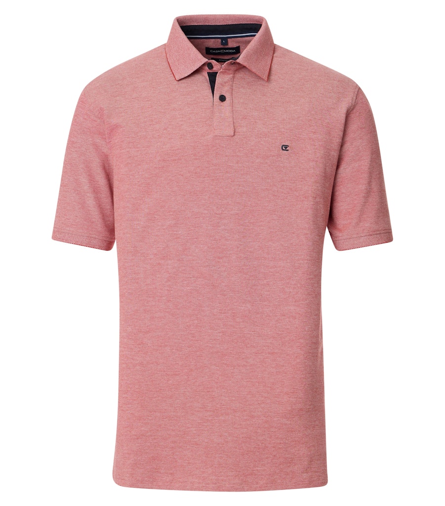 T Shirt Polo KM Steenrood/color