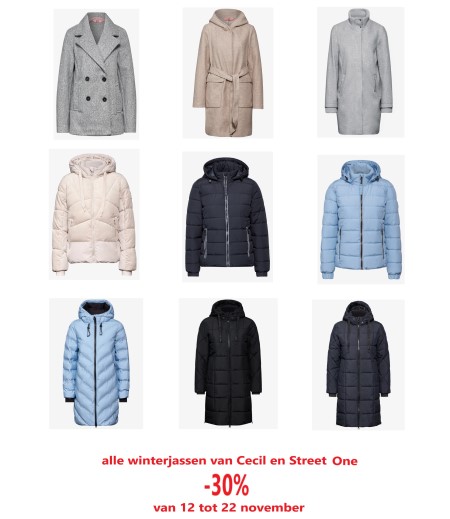 Actie winterjassen