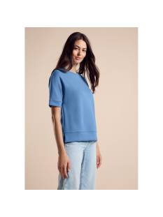 STREET ONE  t shirts blauw -  model a321940 - Dameskleding t shirts blauw