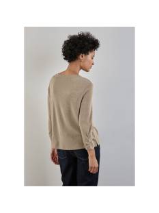 STREET ONE  t shirts donker beige -  model a322102 - Dameskleding t shirts beige