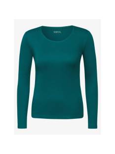 CECIL  t shirts petrolgroen -  model b322077 - Dameskleding t shirts groen