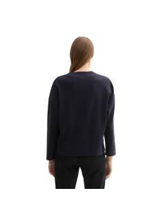 TOM TAILOR  sweaters donker blauw -  model 1043175 - Dameskleding sweaters blauw