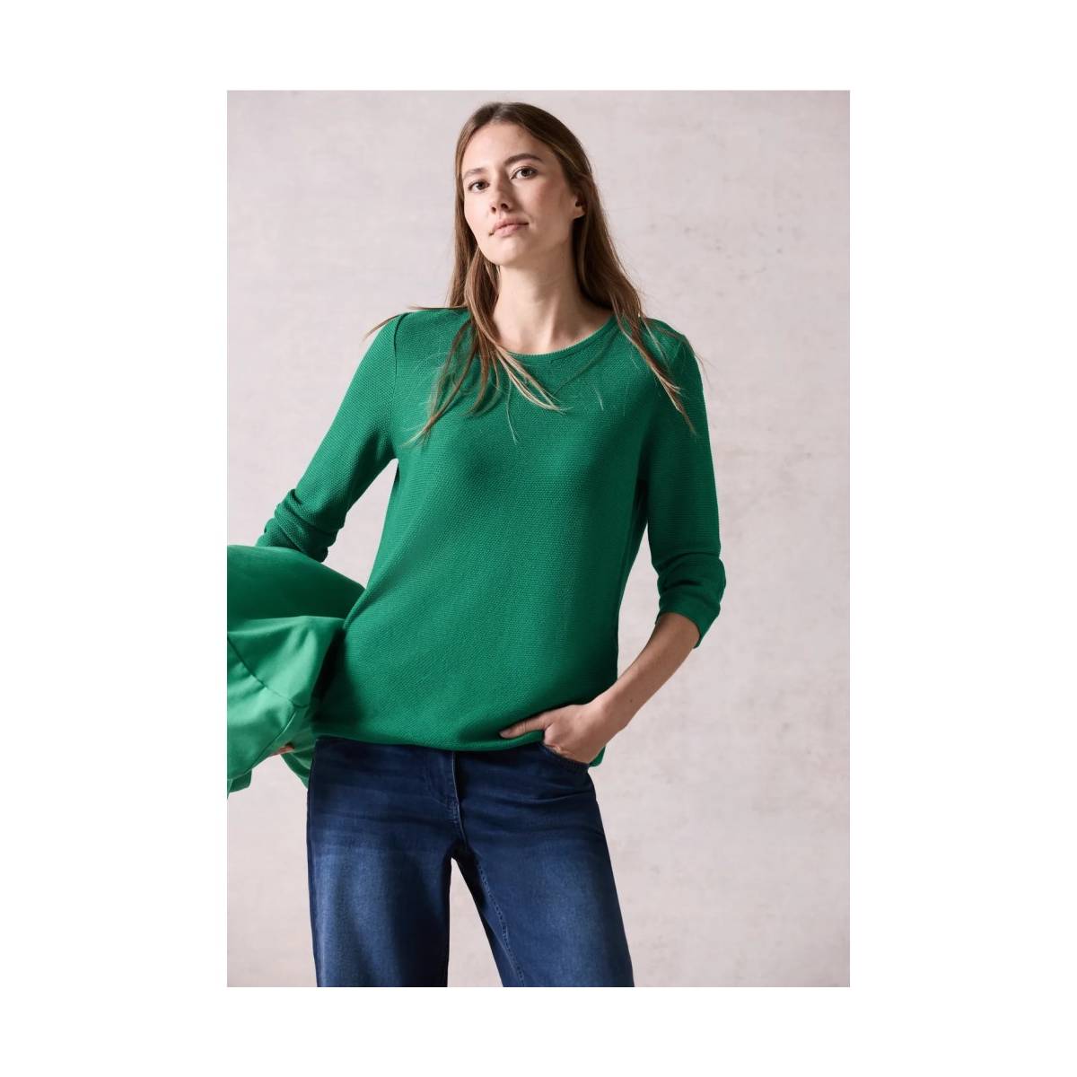 CECIL  tricot pull's en gilets groen -  model b302720 - Dameskleding tricot pull's en gilets groen