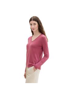 TOM TAILOR  tricot pull's en gilets donker roze/color