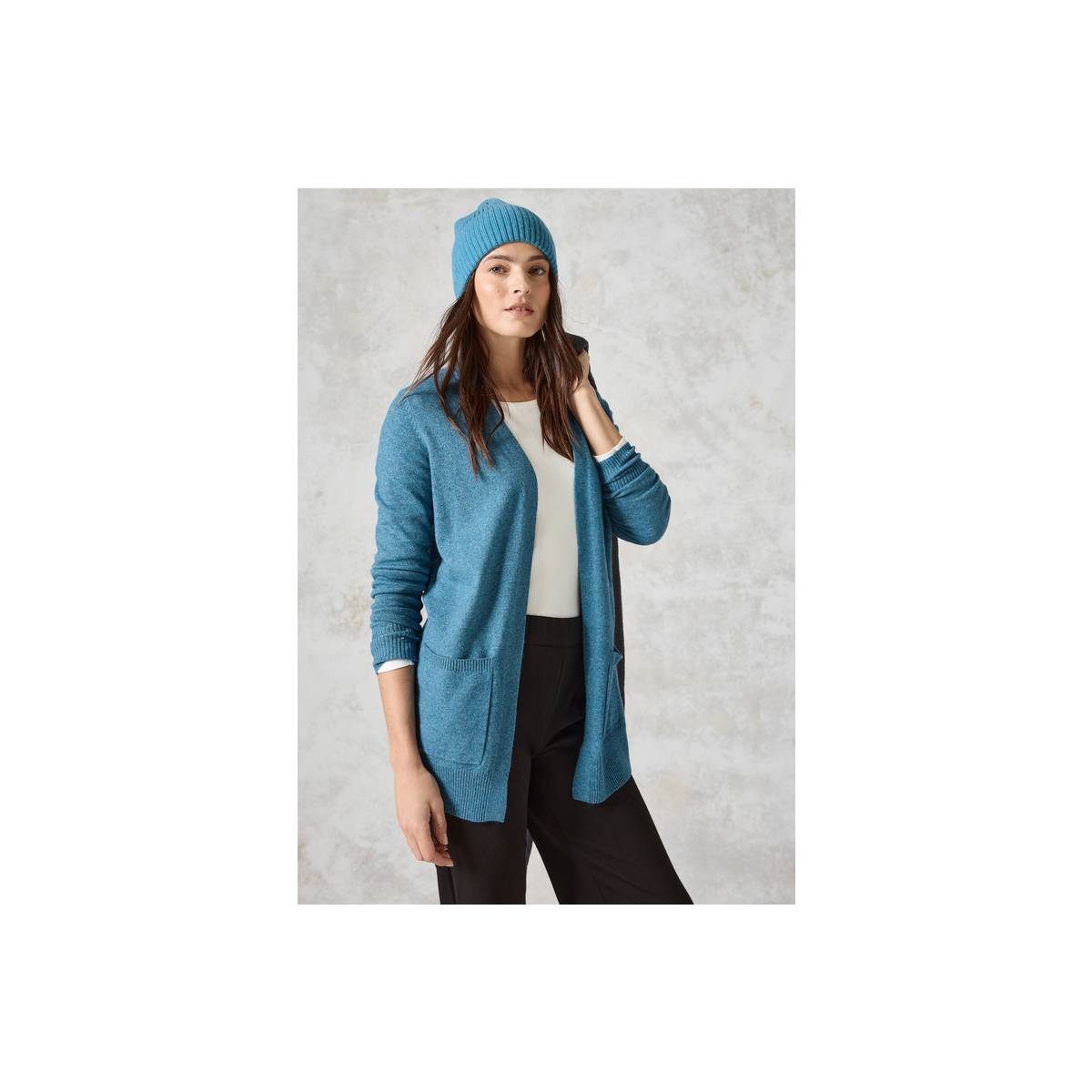 CECIL  tricot pull's en gilets petrolgroen/color -  model b253791 - Dameskleding tricot pull's en gilets groen