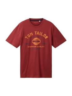 TOM TAILOR  t shirts donker rood